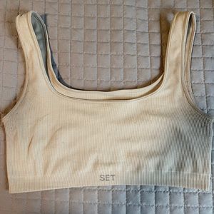 Set Active Box Cut Bra medium color dune